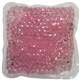 a pink square aqua pearls gel beads hot / cold pack