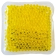 a yellow square aqua pearls gel beads hot / cold pack