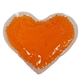 a orange heart gel beads hot / cold pack