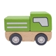 aerial view a green/wooden wooden pick up truck, image 1 of 5