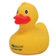 a yellow custom rubber ducks