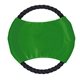 aerial view a green nylon dog rope tug flyer, image 1 of 2