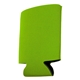 aerial view a lime-green budget pocket can cooler sleeve holder, image 1 of 2
