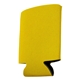 aerial view a yellow budget pocket can cooler sleeve holder, image 1 of 2
