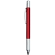 aerial view a red multi tool pen with level, image 1 of 3