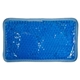 aerial view a baby blue plush gel beads hot / cold pack rectangle, image 1 of 3