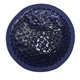 aerial view a blue plush gel beads hot / cold pack circle, image 1 of 2