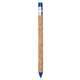 a blue recycled cork pencil pen