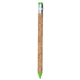 a green recycled cork pencil pen