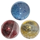 a group of high bounce glitter ball