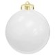 a white 3 usa - made round glossy shatterproof ornament