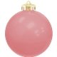 a pink 3 usa - made round glossy shatterproof ornament