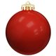 a red 3 usa - made round glossy shatterproof ornament