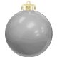 a silver 3 usa - made round glossy shatterproof ornament