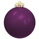 a purple 3 usa - made round glossy shatterproof ornament