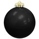 a black 3 usa - made round glossy shatterproof ornament
