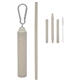 aerial view a natural buildable harvest straw kit in travel case, image 1 of 2