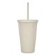 aerial view a natural 16 oz newport harvest travel tumbler, image 1 of 6