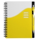 aerial view a yellow wave notebook ballpoint stylus, image 1 of 4