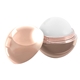 aerial view a metallic rose gold metallic finish round lip balm, image 1 of 3