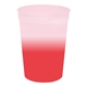 aerial view a frosted to red color changing mood stadium cup - 12 oz, image 1 of 2
