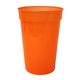 aerial view a orange 17 oz smooth stadium cup, full color digital, image 1 of 2