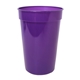 aerial view a purple 17 oz smooth stadium cup, full color digital, image 1 of 2