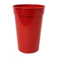 aerial view a red 17 oz smooth stadium cup, full color digital, image 1 of 2