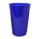 aerial view a blue 17 oz smooth stadium cup, full color digital, image 1 of 2