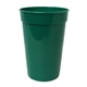 aerial view a green 17 oz smooth stadium cup, full color digital, image 1 of 2