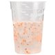 a frosted to orange mood(tm) 17 oz confetti stadium cup