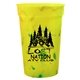 a yellow to green mood(tm) 17 oz confetti stadium cup