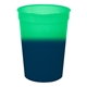 aerial view a green to blue mood(tm) 12 oz stadium cup, full color digital, image 1 of 2