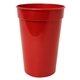 a red microhalt(tm) 17 oz stadium cup