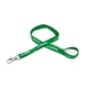 aerial view a kelly green 1/2 silkscreened flat lanyard w / deluxe swivel hook, image 1 of 2