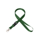 aerial view a forest green 5/8 silkscreened flat lanyard w / detachable buckle, image 1 of 2