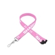 aerial view a light pink 5/8 flat lanyard w / sew on breakaway, image 1 of 2