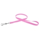 aerial view a light pink 3/8 silkscreened flat lanyard w / j hook, image 1 of 2