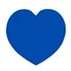 a blue heart - shaped rubber jar opener