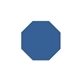 a blue octagon - shaped rubber jar opener