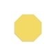 a yellow octagon - shaped rubber jar opener