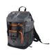 aerial view a charcoal/orange precipice trail backpack, image 1 of 3