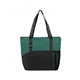 a forest-green/black poly pro pocket tote