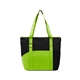 aerial view a black/lime poly pro pocket tote, image 1 of 2