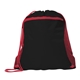 a black/red duo color mesh pocket sport pack