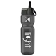 a smoke bottle & gray with black spout lid champion - 28 oz transparent bottle with ring straw lid