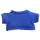 aerial view a royal blue 6 plush teddy bear with t - shirt, image 1 of 4