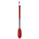 aerial view a red 12 silicone tongs, image 1 of 3