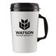 aerial view a white 34 oz mammoth double - wall mug, image 1 of 3