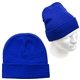 aerial view a royal blue farview roll up cuff rpet knit beanie, image 1 of 2